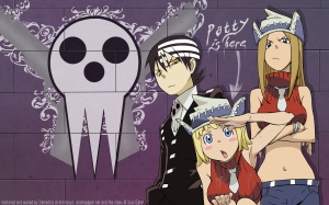 Wallpaper Abyss on Death The Kid Liz Thompson Patty Thompson Soul Eater Vector Wallpaper